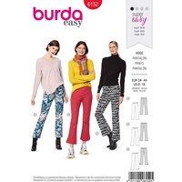 Patron Burda 6152 - Pantalon pattes d'éléphant avec ceinture et fermeture à glissière sur le côté