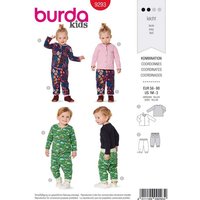Patron Burda 9293 - Ensemble bébé Veste & pantalon réversibles