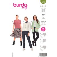 Patron Burda 6053 - Cardigan Femme à encolure ronde