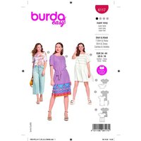 Patron Burda 6117 - Crop Top et robe fluide avec ceinture à nouer