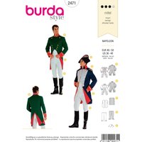 Patron Burda Carnaval 2471 - Déguisement Historique Napoléon Homme