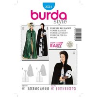 Patron Burda Carnaval 2521 - Déguisement Cape Vénitienne Femme