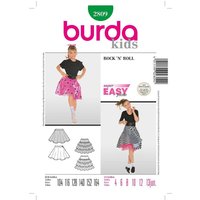 Patron Burda Carnaval 2809 - Déguisement Jupe Rock´n Roll enfant