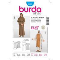 Patron Burda Carnaval 2822 - Déguisement Moine & Cheik Arabe Homme