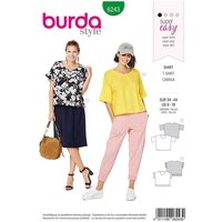 Patron Burda 6243 - T-Shirt femme carré, avec ou sans volants