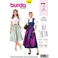 Patron Burda 6268 - Robe et blouse tyrolienne pour femmes