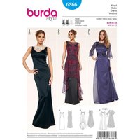 Patron Burda 6866 - Robe de soirée