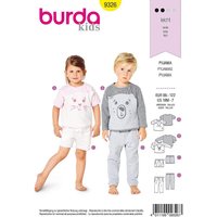 Patron Burda 9326 - Pyjama pour enfants