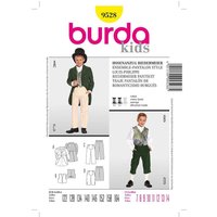 Patron Burda Carnaval 9528 - Déguisement Historique Ensemble et Pantalon style Louis - Philippe enfant