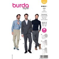Patron Burda 5955 - Costume homme avec pantalon décontracté et veste classique