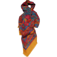 Foulard twill - Jasmine canard & camel