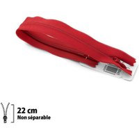 Fermeture Eclair ® invisible rouge 22cm