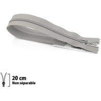 Fermeture Eclair ® spiralée grise 20cm