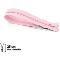 Fermeture Eclair ® spiralée rose 25cm