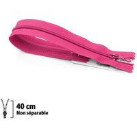 Fermeture Eclair ® spiralée fuchsia 40cm
