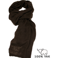 Écharpe 100% Yak - Damier marron