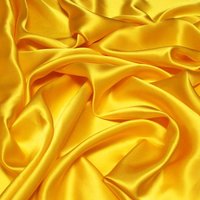 Satin 100% soie - Jaune