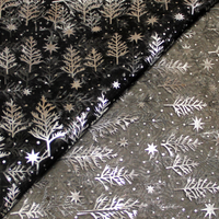 Organza - Sapin argent fond noir