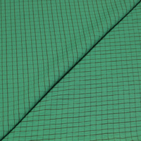 Crêpon jacquard - Carreaux bordeaux