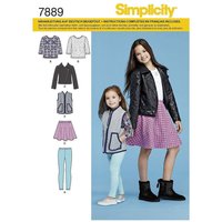 Patron Simplicity 8027.K5 - Ensemble fille et fillette