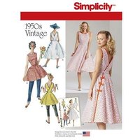 Patron Simplicity 8085.H5 - Robe vintage femme