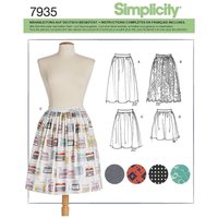 Patron Simplicity 8211.D5 - Jupe dame