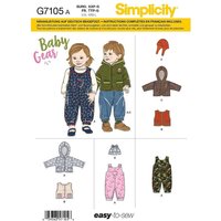 Patron Simplicity 8759.A - Ensemble pour bébé