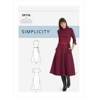 Patron Simplicity 9176.BB - Robe avec haut ajusté et bas évasé