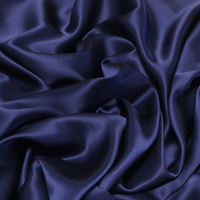 Satin 100% soie - Marine