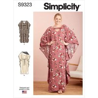 Patron Simplicity 9323.A - Robe Femme style Caftan