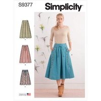 Patron Simplicity 9377.H5 - Jupes évasées pour femme en deux longueurs