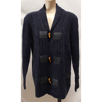 Gilet brandebourg 100% Yak - Marine (Taille S)