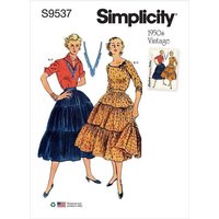 Patron Simplicity S9537.H5 - Chemisier et Jupe pour jeunes filles