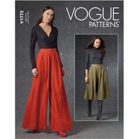 Patron Vogue 1772 A - Pantalon très ample
