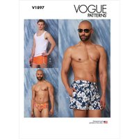 Patron Vogue 1897 XM - Maillots de bain et tricot de peau pour homme