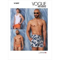 Patron Vogue 1897 XN - Maillots de bain et tricot de peau pour homme