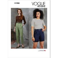 Patron Vogue 1900 B5 - Short et pantalon à taille haute