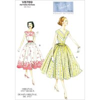 Patron Vogue 8789 E5 - Robes femme style années 1950