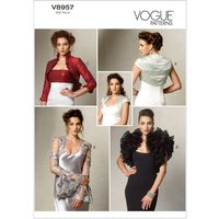 Patron Vogue 8957 A5 - Boléros femme