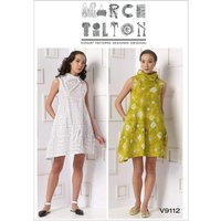 Patron Vogue 9112 Y - Robe femme forme boule avec col cagoule