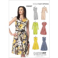 Patron Vogue 9167 E5 - Robes à coutures princesse, style fuseau ou patineuse