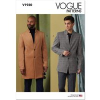 Patron Vogue 1930 MXX - Manteau homme cintré