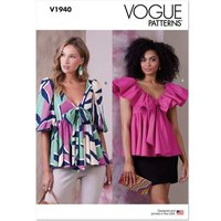 Patron Vogue 1940 F5 - Haut empire doublé