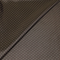 Doublure acétate & viscose - Rond & pois fond taupe