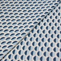 Jacquard ottoman - Pois ombre bleus