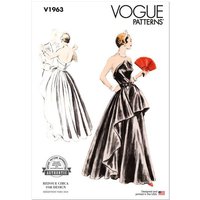 Patron Vogue 1963 E5 - Robe avec Jupe évasée