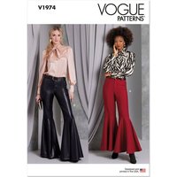 Patron Vogue 1974 U5 - Pantalons évasé