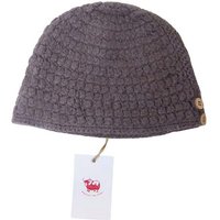 Bonnet 100% Yak à bouton - Taupe