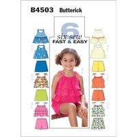 Patron Butterick 4503/CDD - Haut, jupe et short