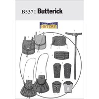 Patron Butterick 5371/XM - Bande de poignet, corset, ceinture et petits sacs